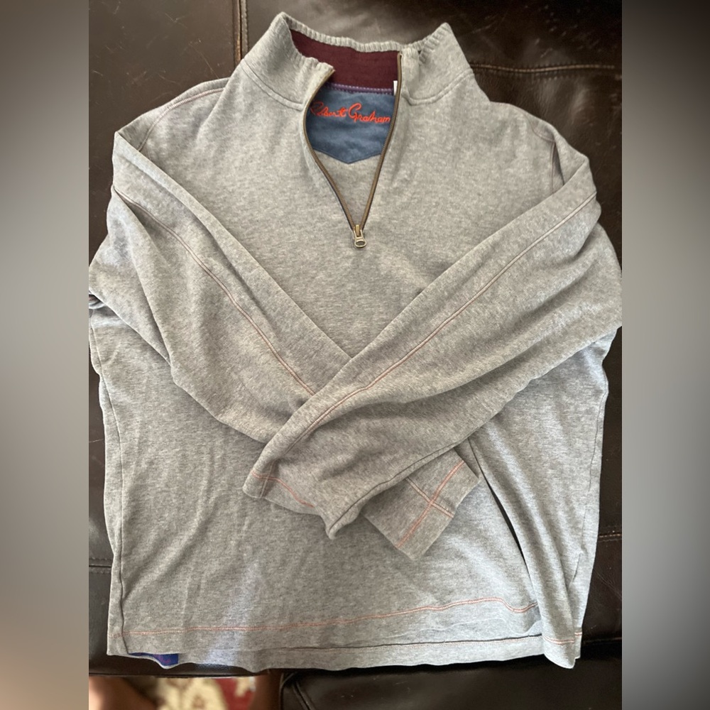 Robert graham half zip pullover